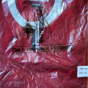 J. Peterman shirt, xl wine color with gray collar, $50